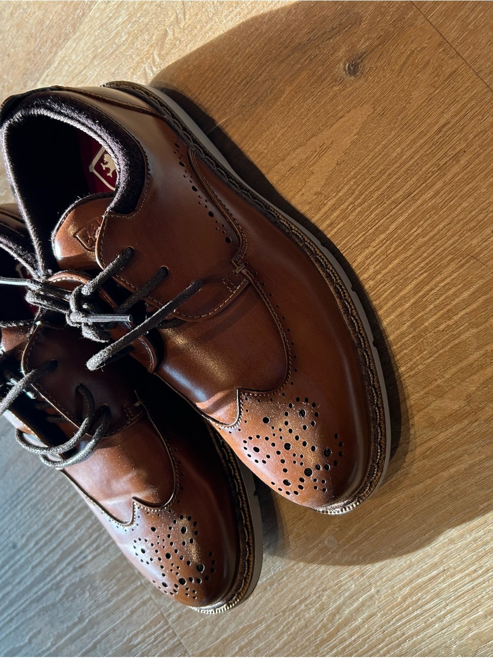 Stacy Adams Brown Brogue Dress Shoes for Kids